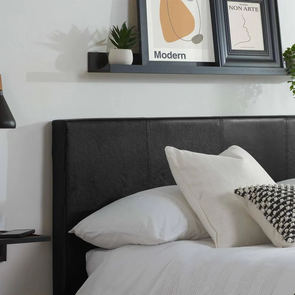 Birlea Berlin Black Ottoman Bed Faux Leather 3