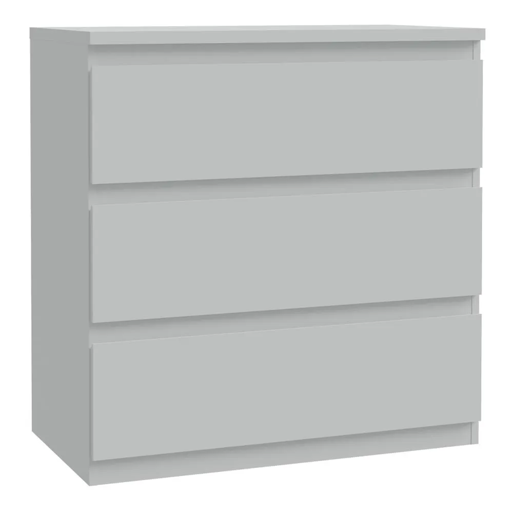 Furniture To Go Edmore 3 Drawer Chest in Light Grey 2