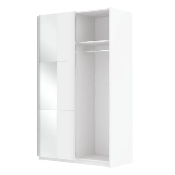 Jax 120cm Sliding Wardrobe with 1 Mirror 6