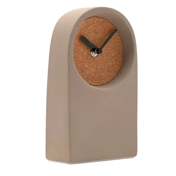 Interval Porcelain & Cork Arched Desk Clock 3
