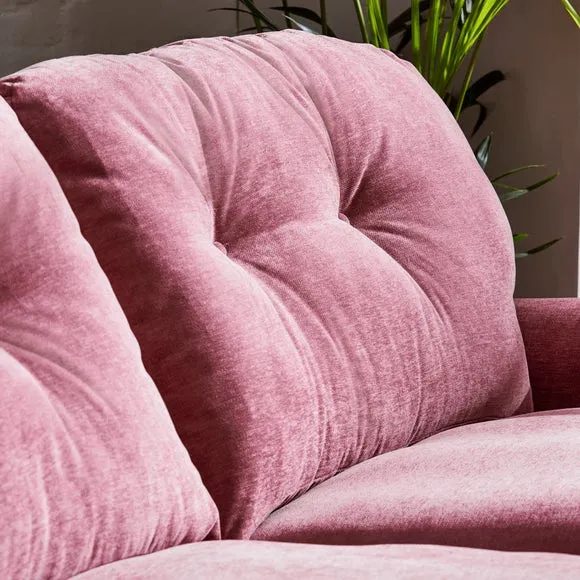 Martha Vintage Soft Chenille 3 Seater Sofa 6
