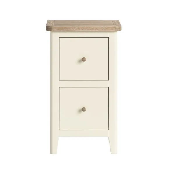 Bromley II 2 Drawer Slim Bedside Table 6