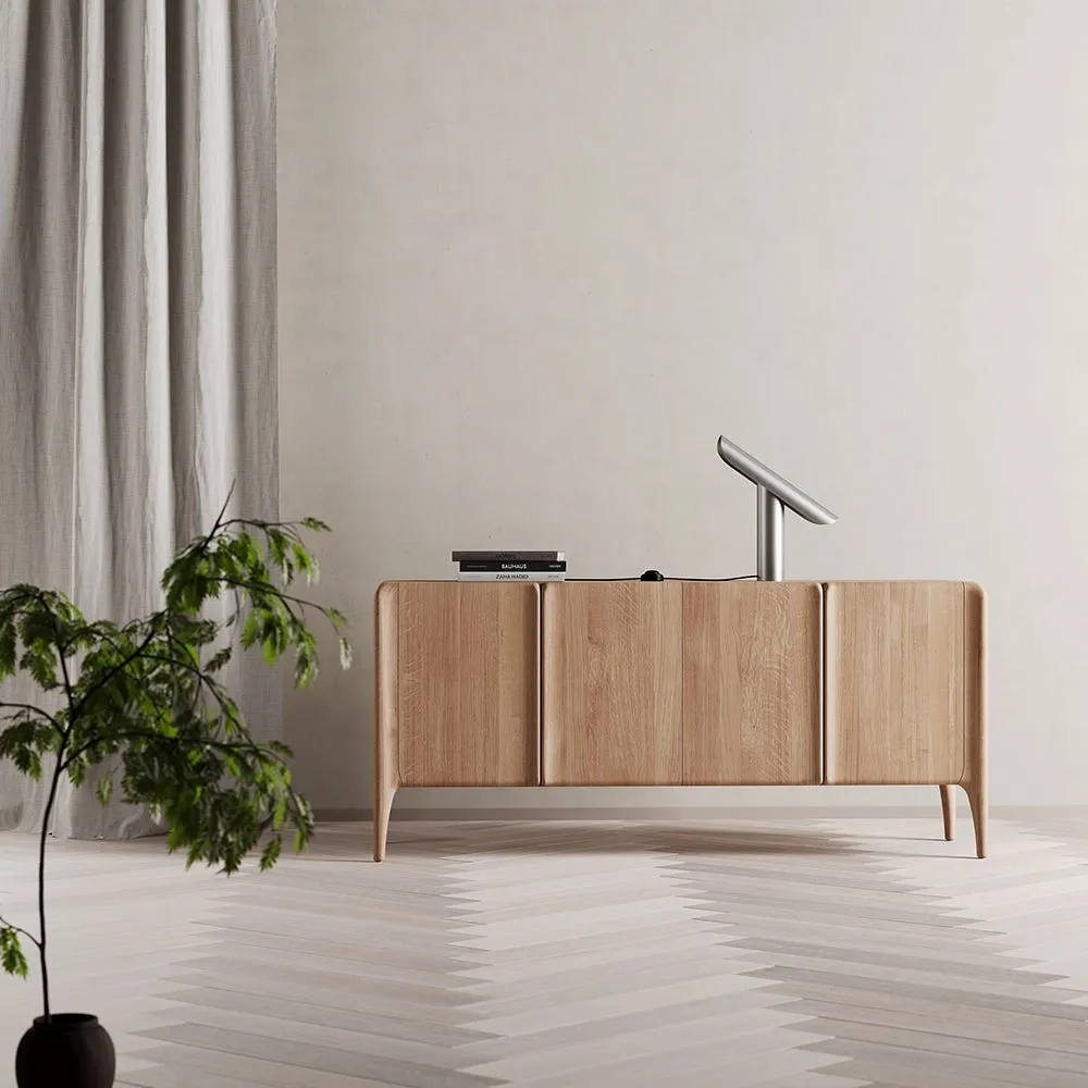Artisan Rio Sideboard 4 Doors Walnut Natural Oil 205 x 75cm 4
