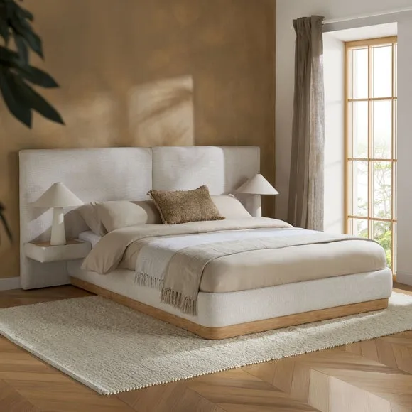Como Bed Frame with Integrated Bedside Tables