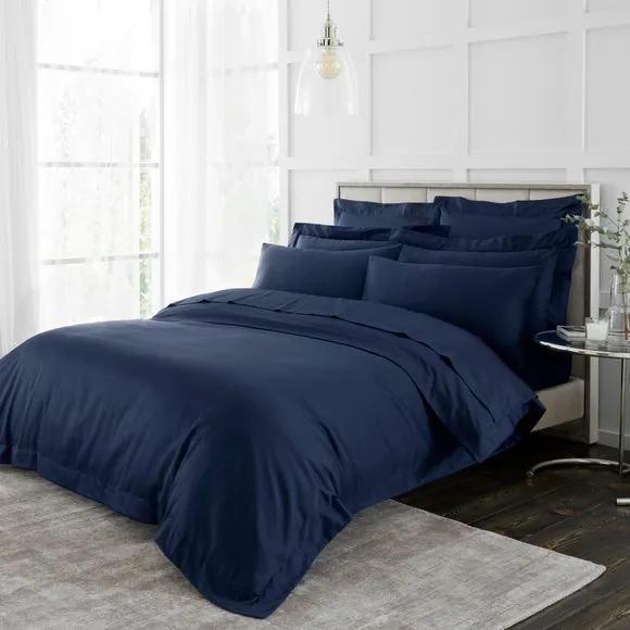 Hotel 230 Thread Count 100% Cotton Sateen Standard Pillowcase Pair 2