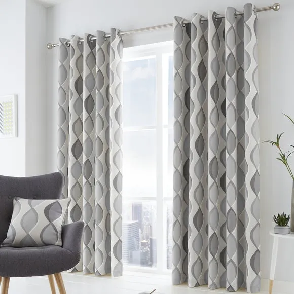 Fusion Lennox Eyelet Curtains 2