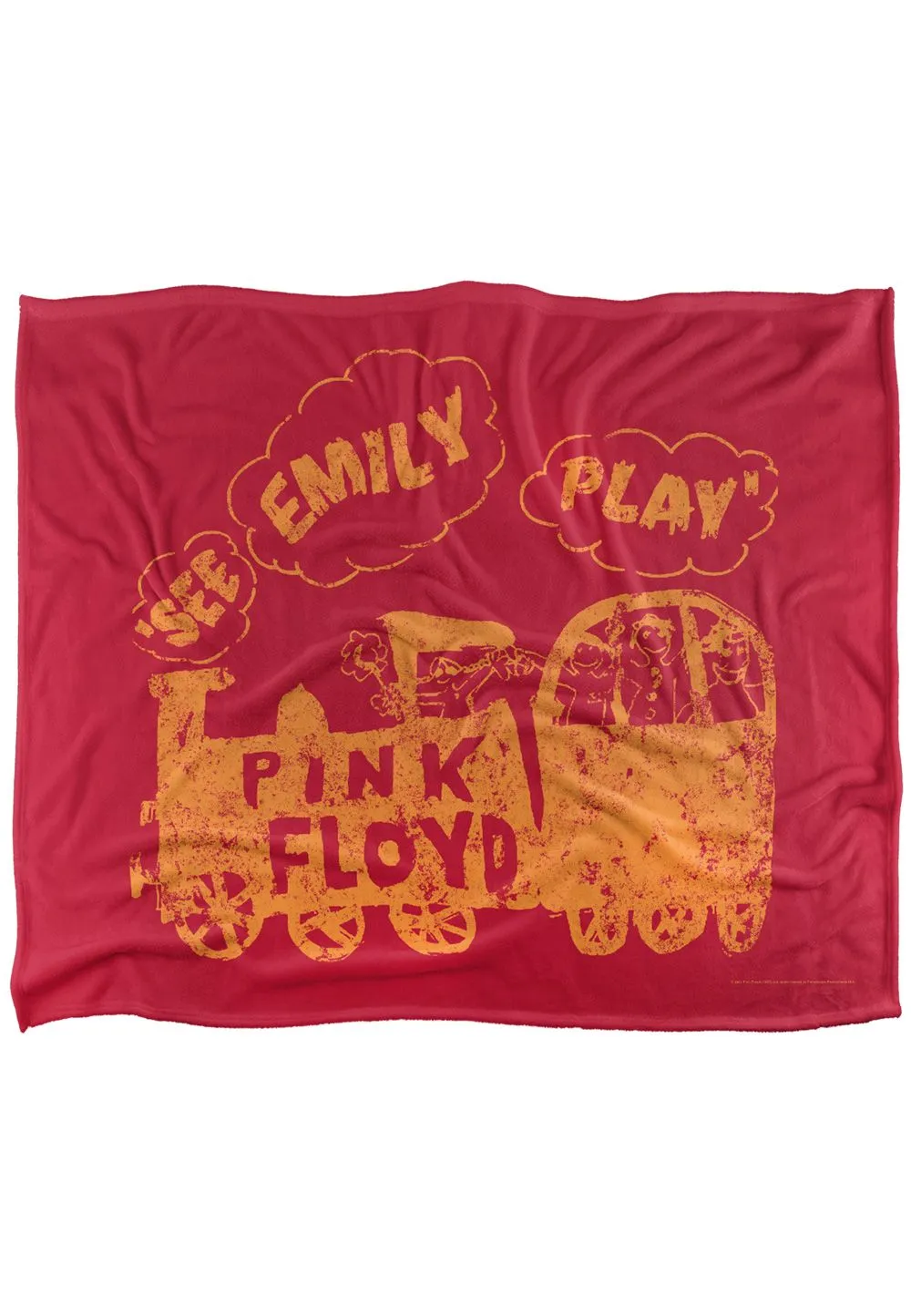 Pink Floyd See Emily Play Silky Touch Super Soft Throw Blanket 152 X 127 cm in White