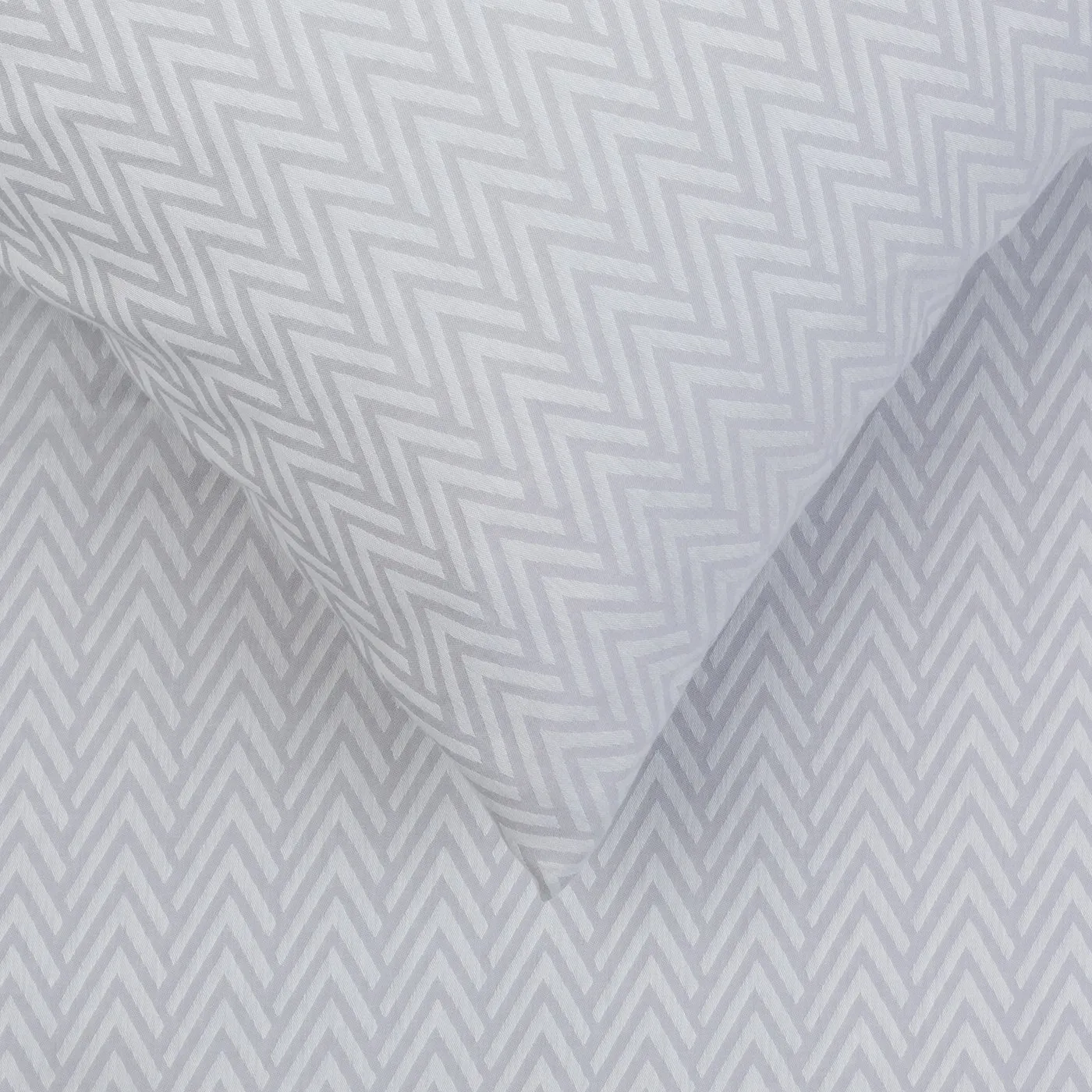 Heal's Herringbone Grey Standard Pillowcase