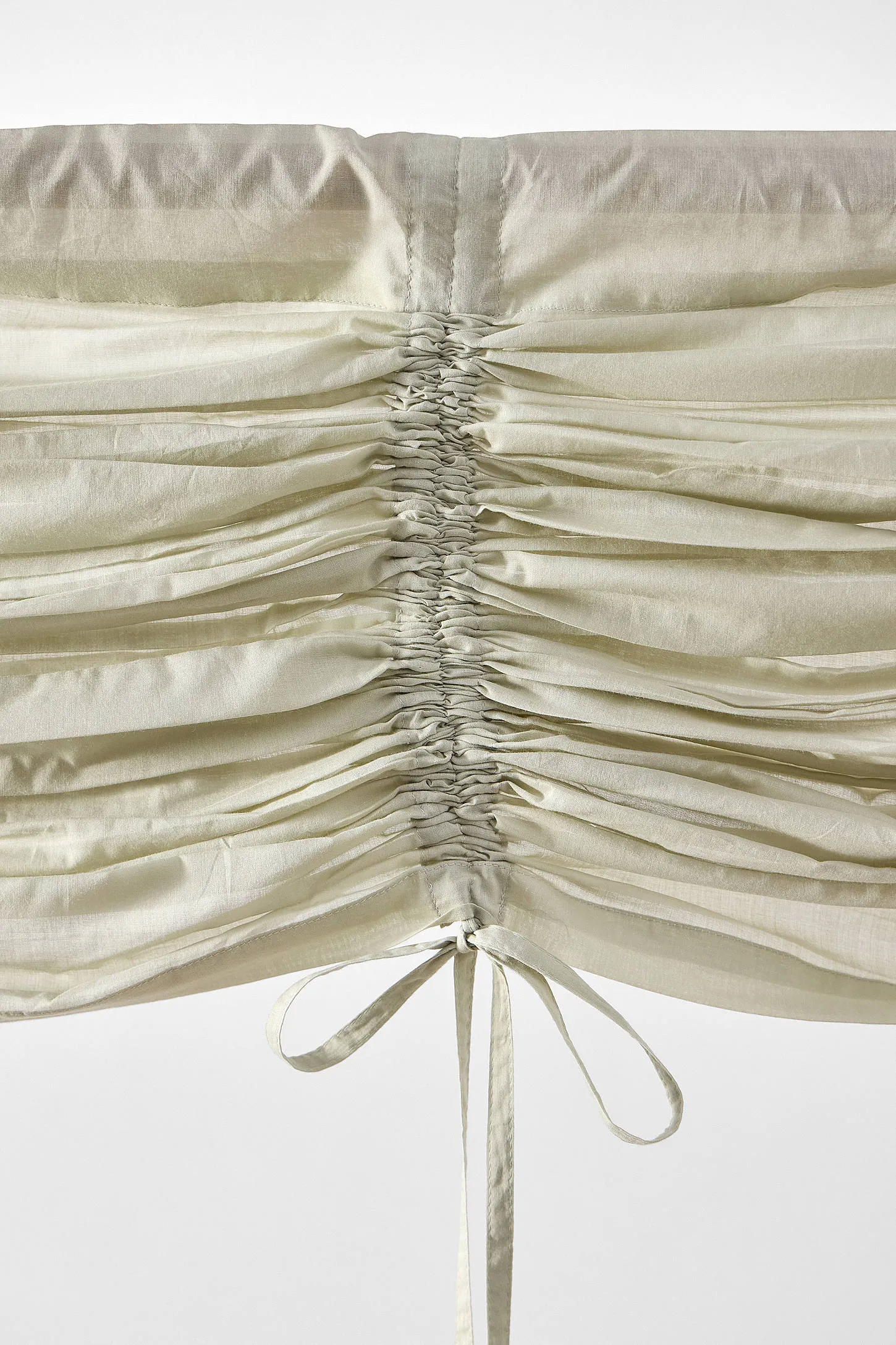 Sage Tied Valance Curtain - Green 5
