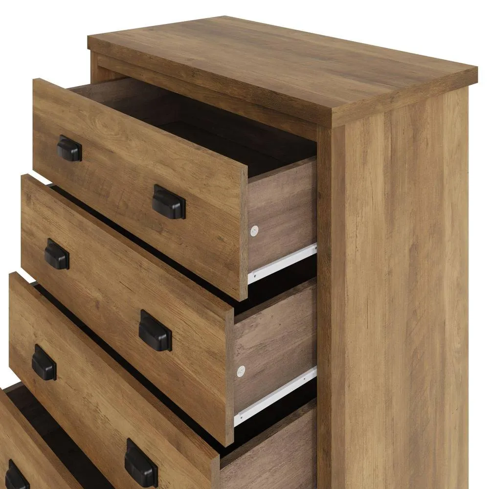 GFW Boston 4 Drawer Chest of Drawers in Light Oak 4