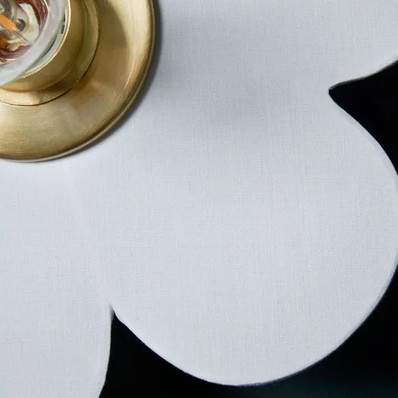 Flower Fabric Plug In Wall Light 3
