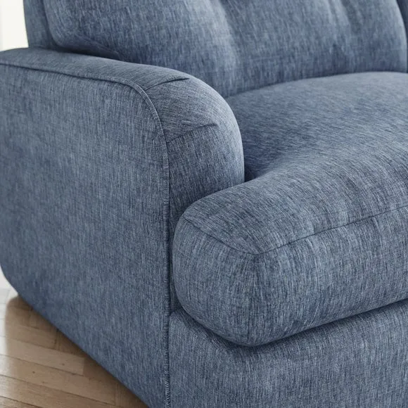 Martha 2 Seater Double Sofa Bed, Slub Faux Linen 4