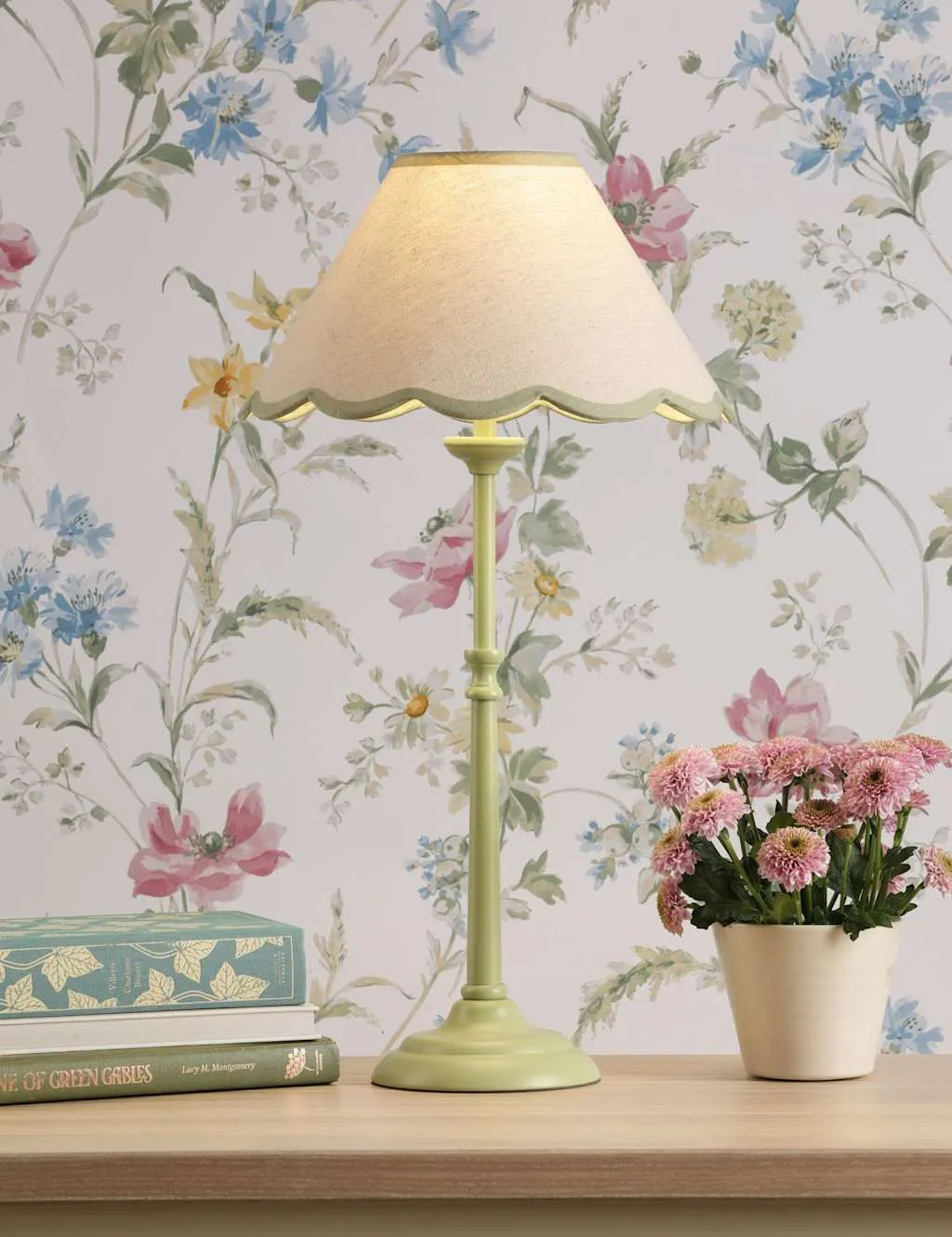 Laura Ashley Cordwell Table Lamp Green
