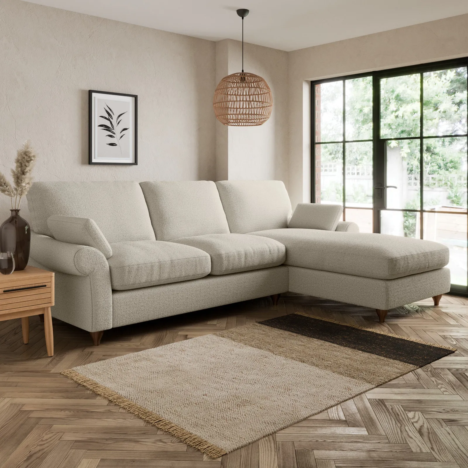 Salisbury Cosy Marl Right Hand Corner Sofa Cosy Marl Chateau Grey