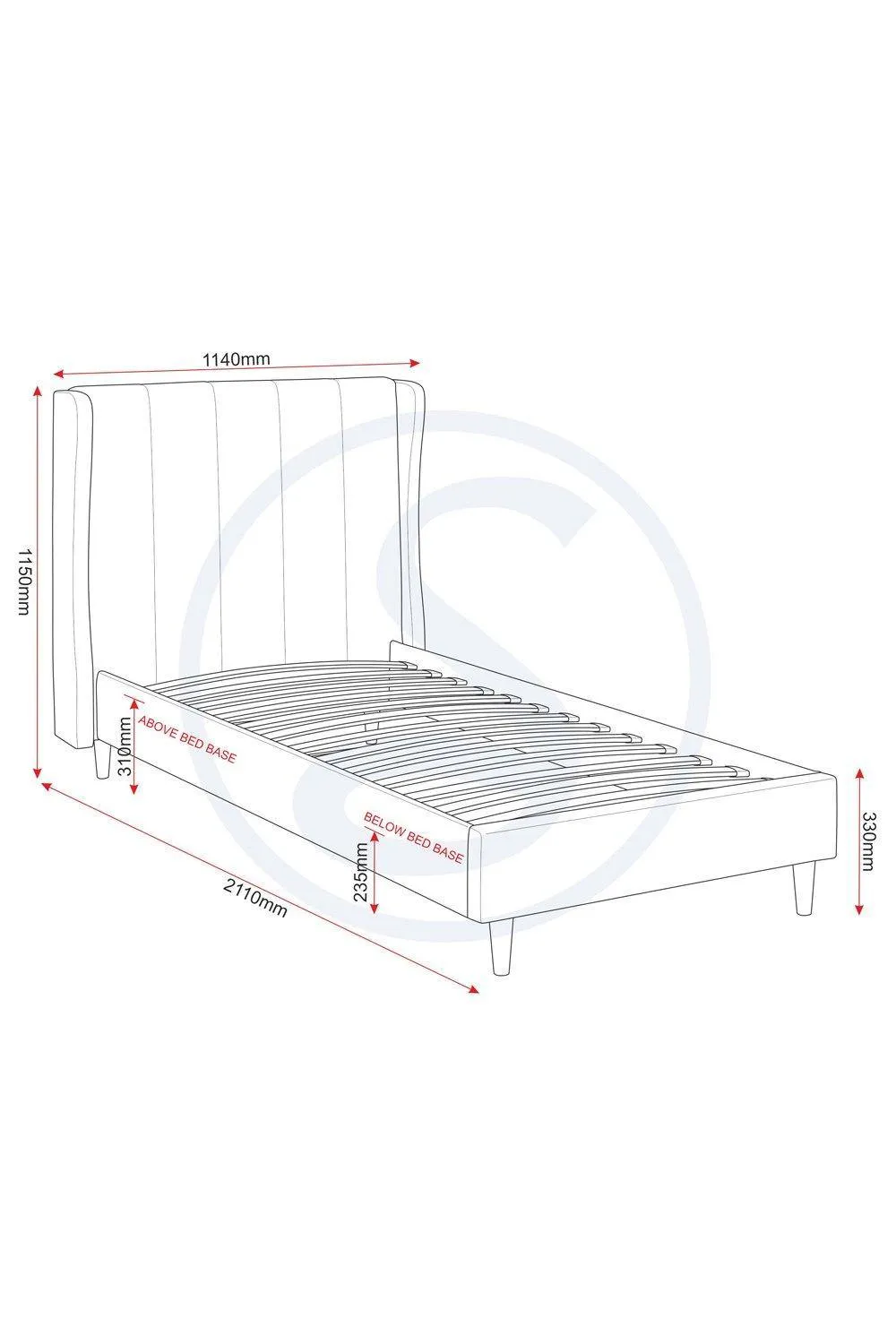 Seconique Amelia 3' Single Bed in Pink 6