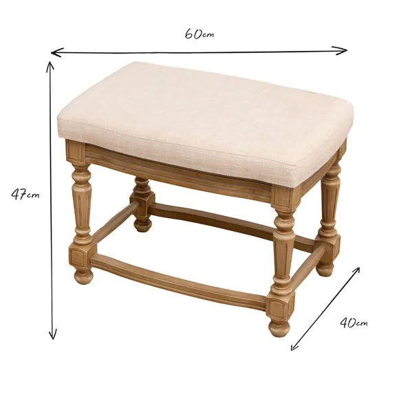 Return - Voyage Maison Eloise Oak Footstool 6
