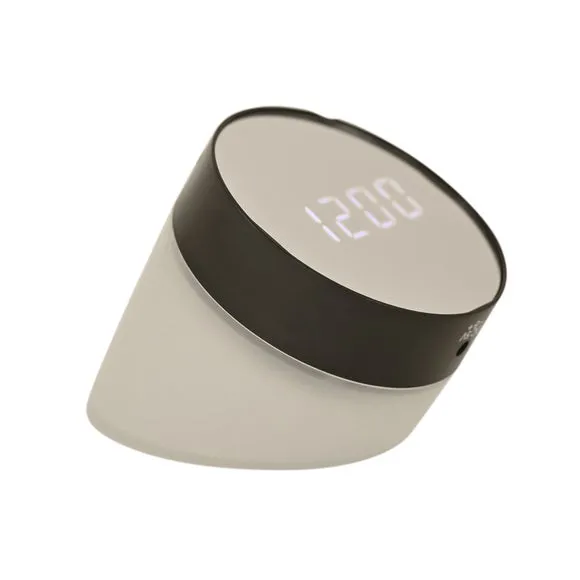 Hometime Cylindrical Light Up Digital Flip-Over Alarm Clock