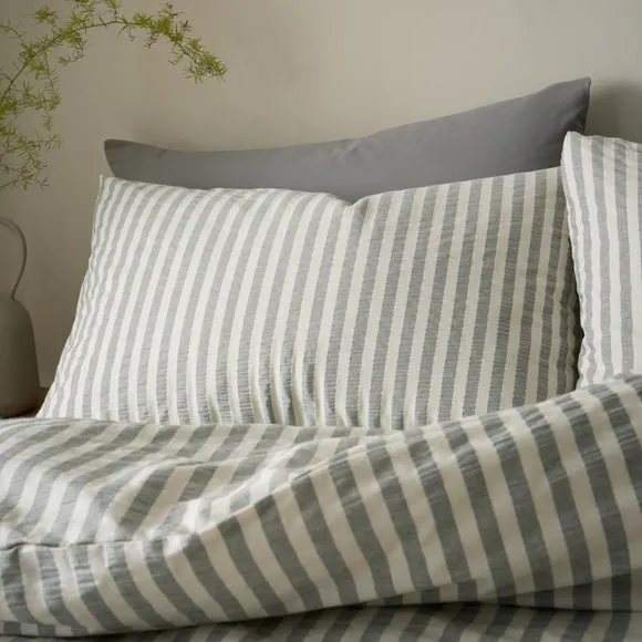 Pineapple Elephant Cotton Rich Woven Stripe Duvet Cover & Pillowcase Set 2
