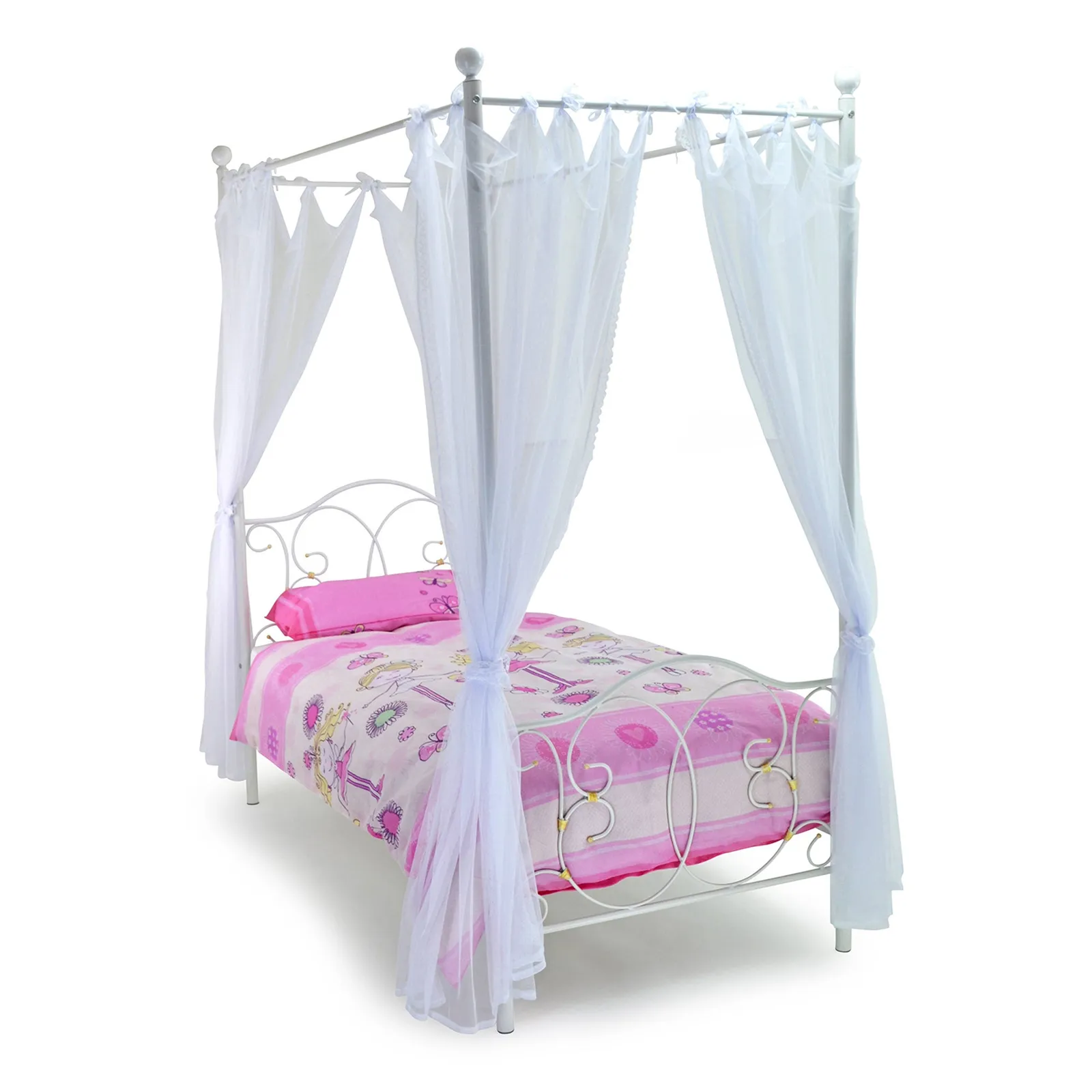 Ballet Metal Bed Frame White