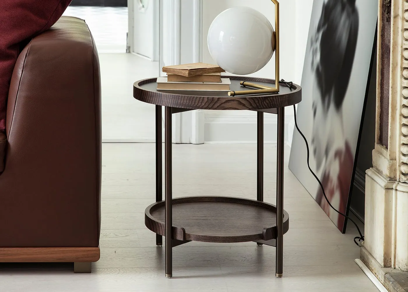 Porada Koster Side Table 50cm Ash Canapa Stained Oxide Black Rock 3
