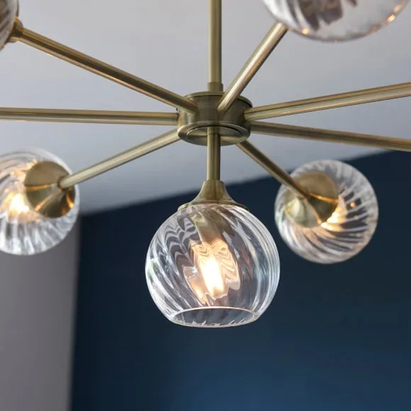 Vogue Asher 8 Light Semi Flush Ceiling Light 3