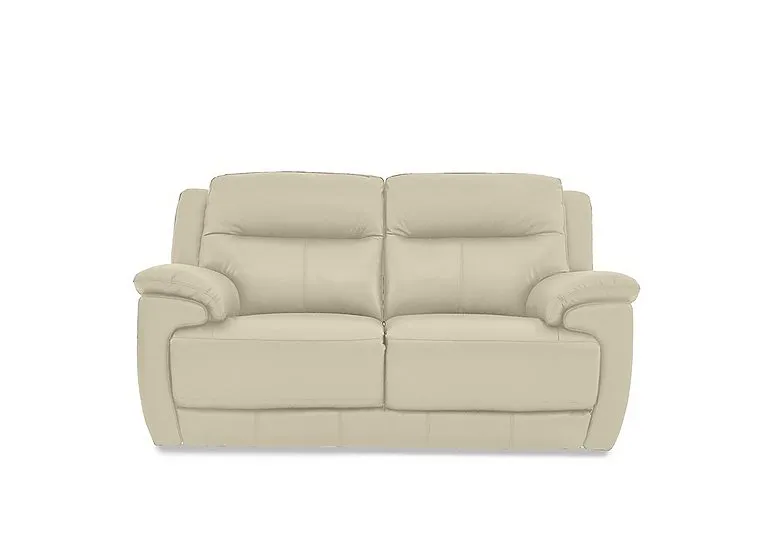Touch 2 Seater Leather Sofa - BV Bisque