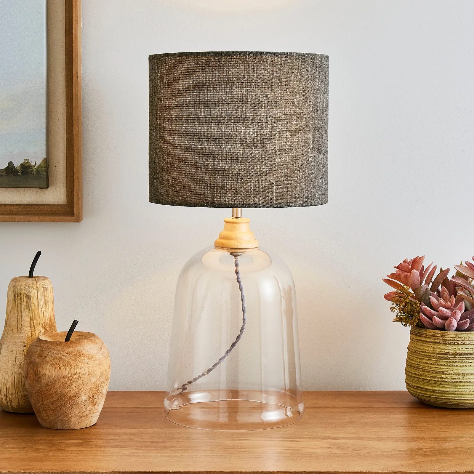 Churchgate Croxton Table Lamp Satin Nickel