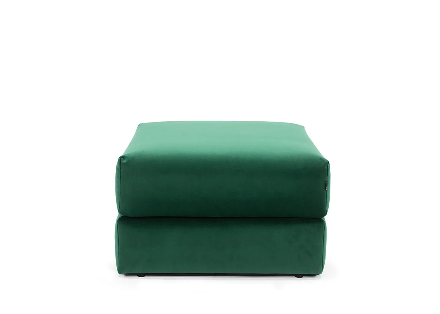 Heal's Oswald Storage Footstool Velvet Forest Green