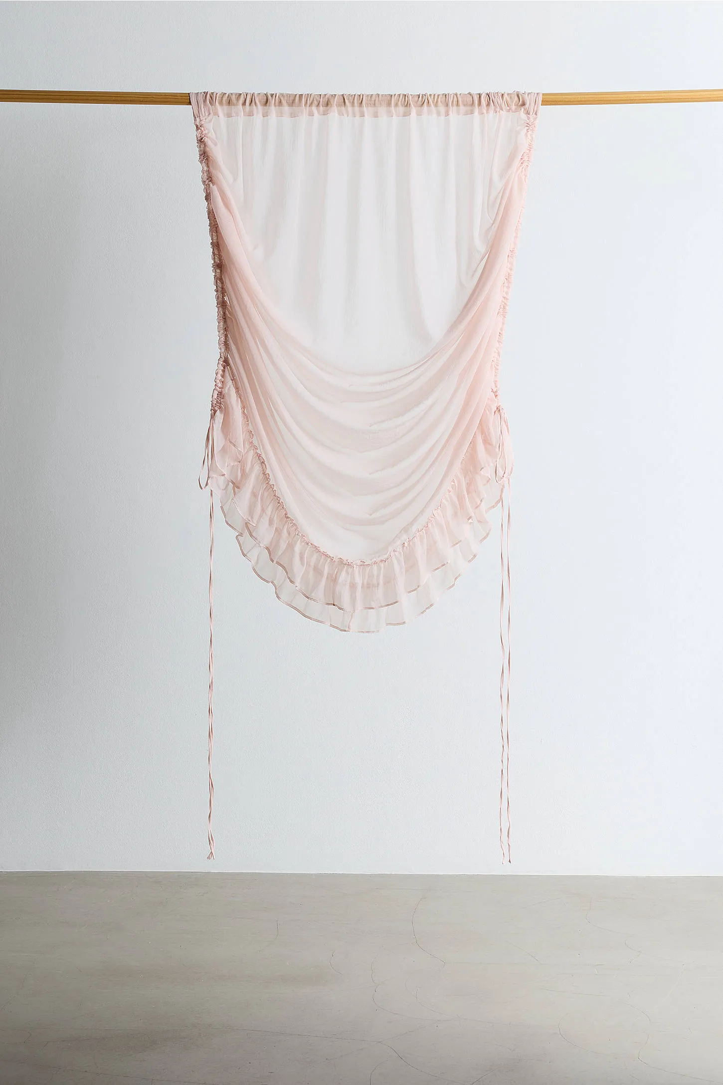 Roman Ruffle Curtain - Pink 2