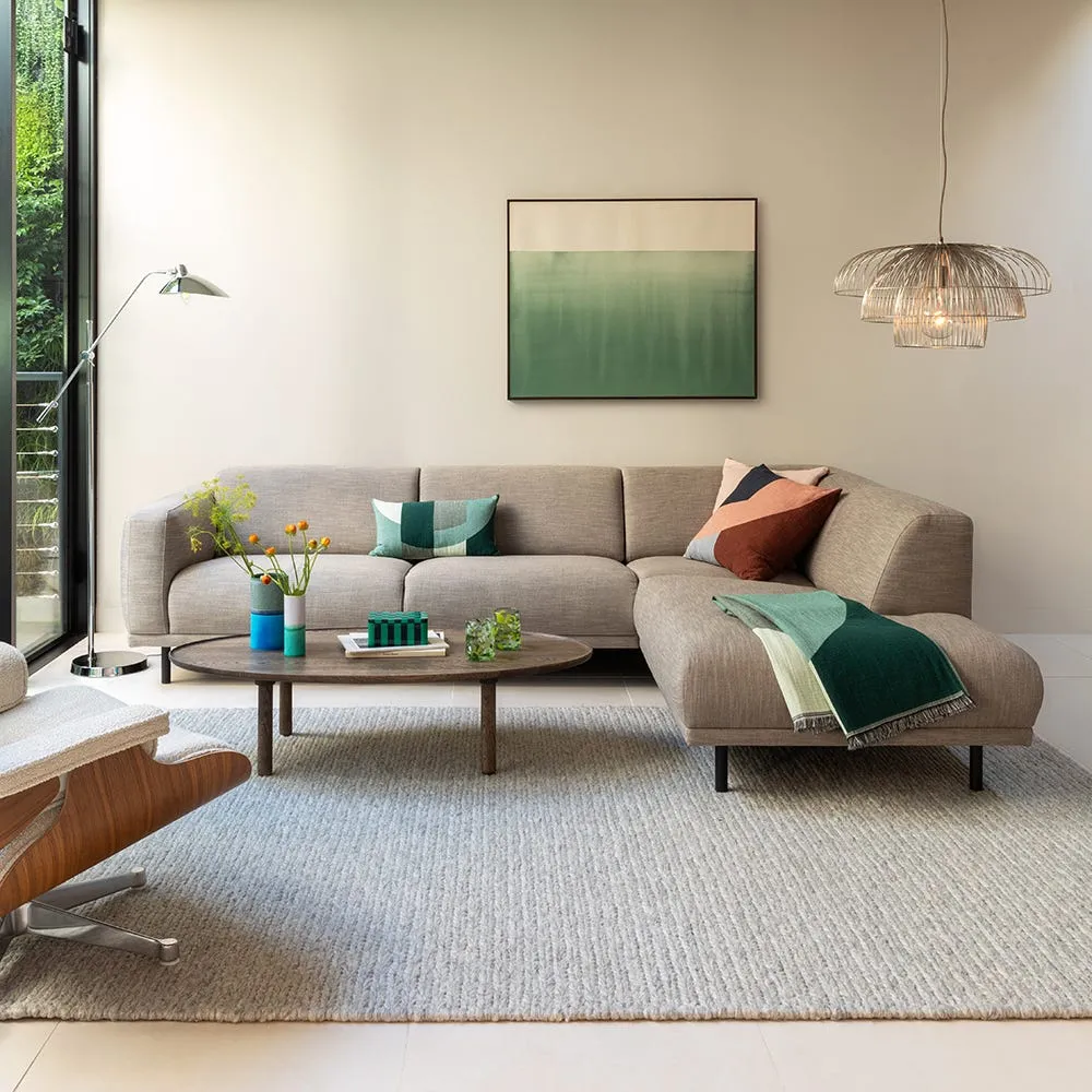 Heal's Harri 3 Str Open End Sofa RHF Chunky Boucle Ecru 3