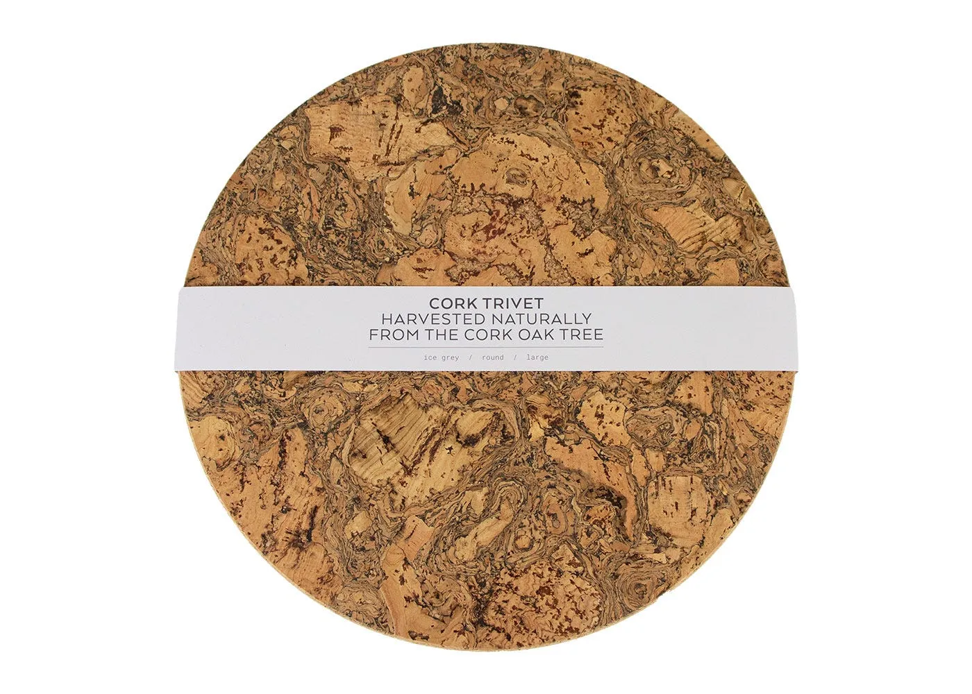Liga Natural Cork Round Trivet Large