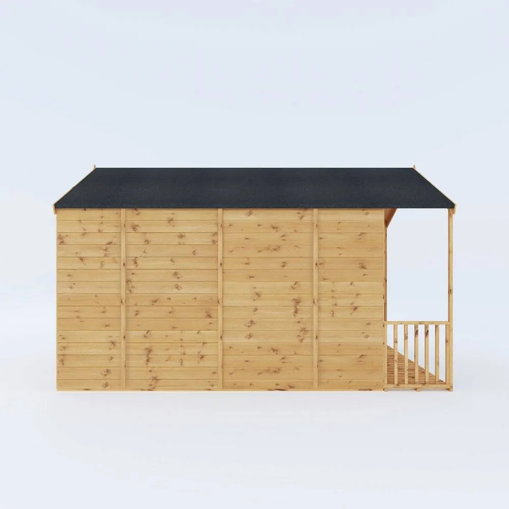 Mercia 12 x 8 Feet Premium Wessex Summerhouse - L363.2 x W249.4 x H227.8 cm in Brown 4