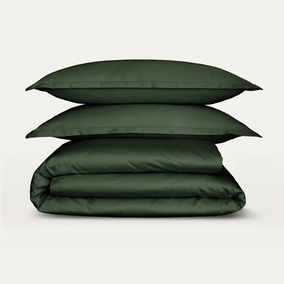 Hotel Cotton Sateen 400 Thread Count Duvet Cover & Pillowcase Set 6