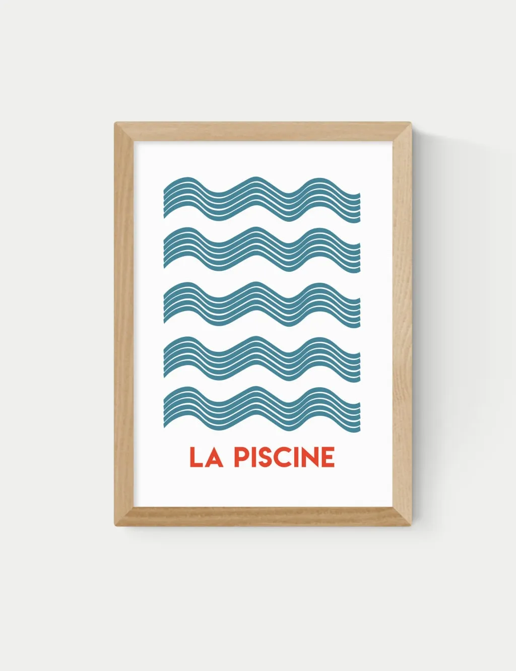 East End Prints La Piscine Framed Art Natural