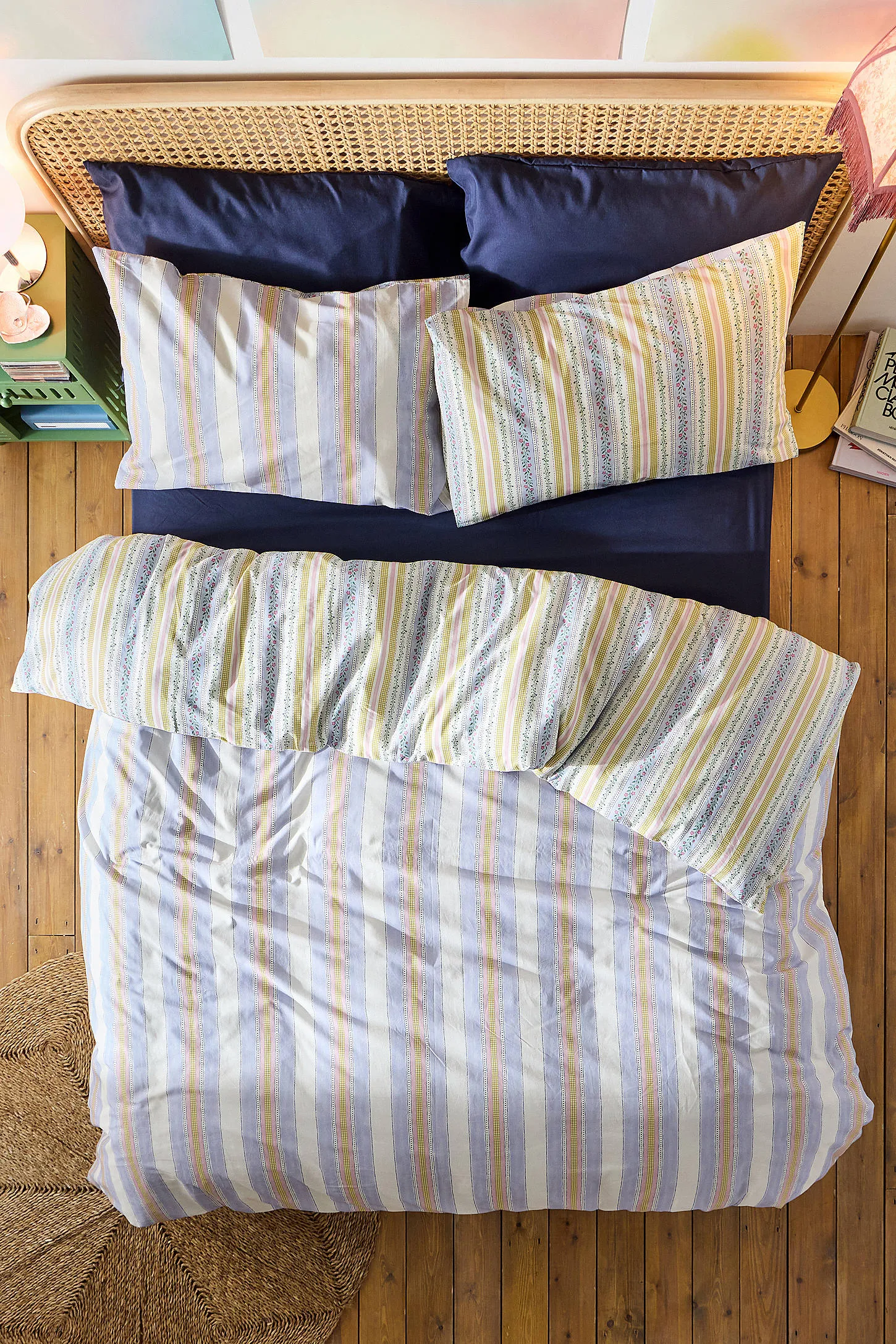 Darla Multi Stripe Reversible Duvet Set 2