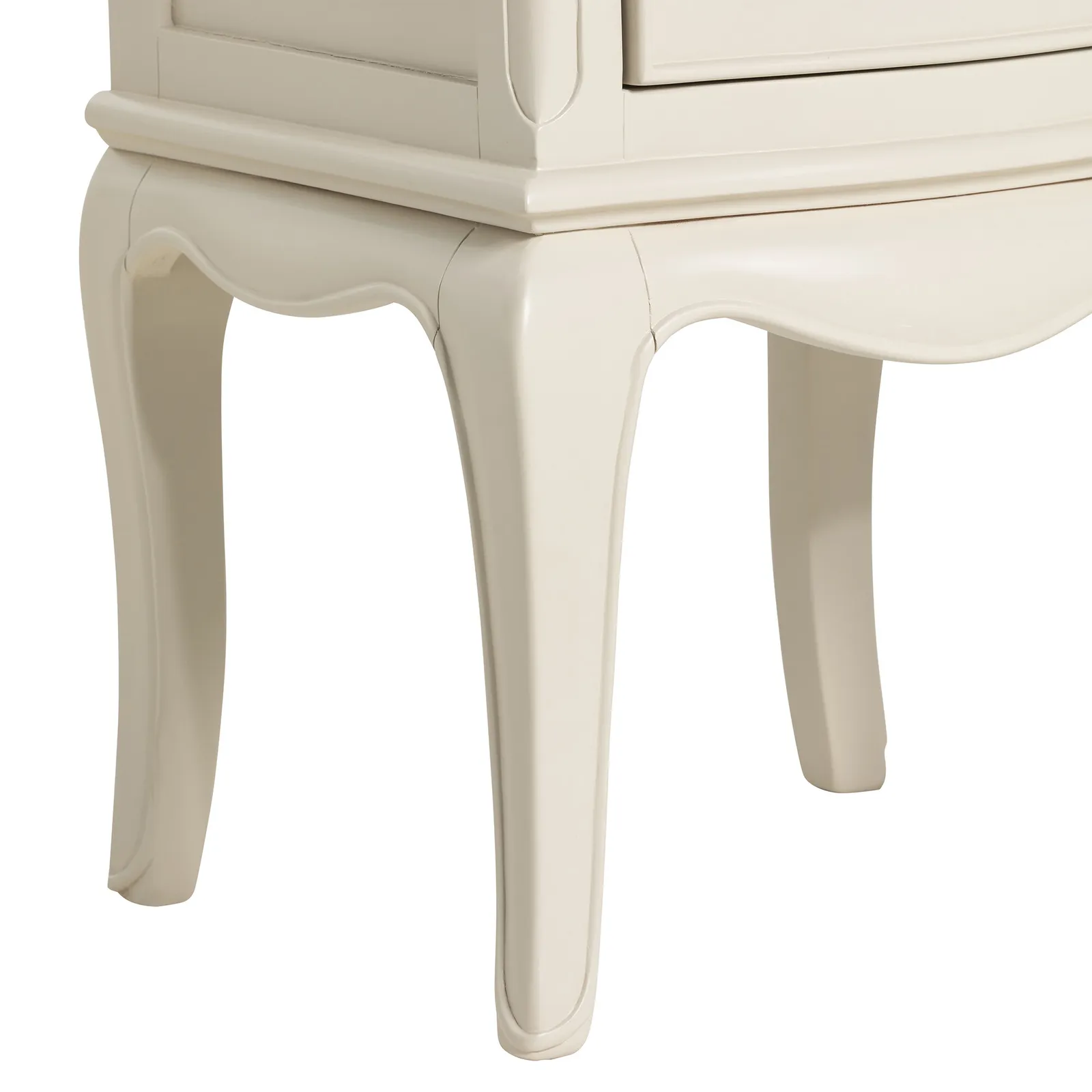 Calista 2 Drawer Bedside Table, White Wood | Barker & Stonehouse 5
