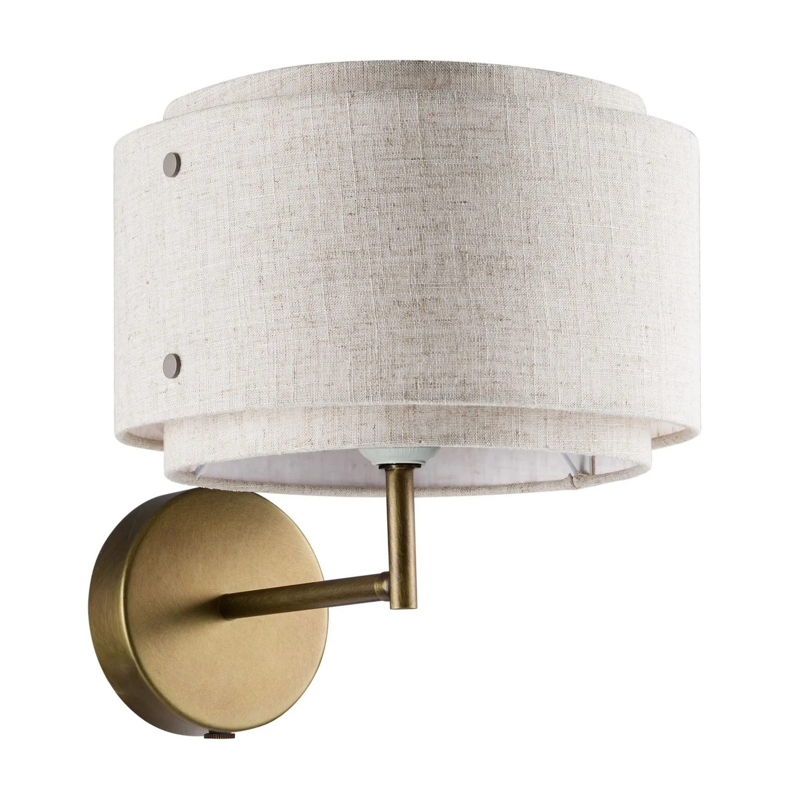 Nordlux Takai Wall Light Beige Textile E27 Switch Plug In/Mains 4