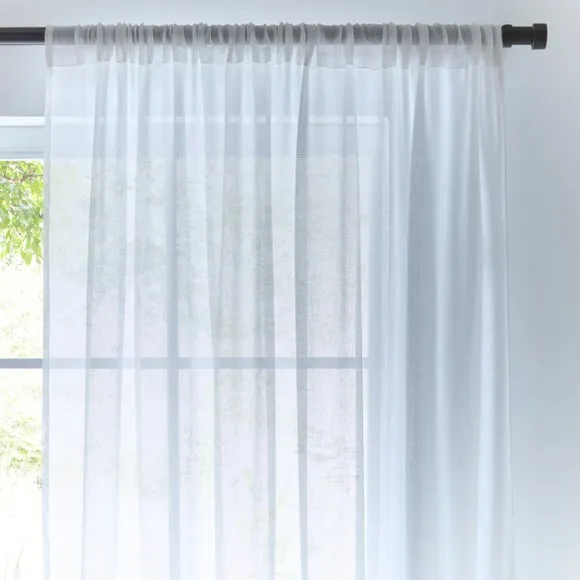 Marley Linen Slot Top Voile Panel 1