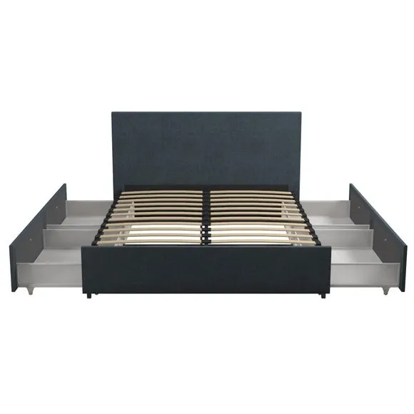 Novogratz Kelly 4 Drawer Bed, Linen 4