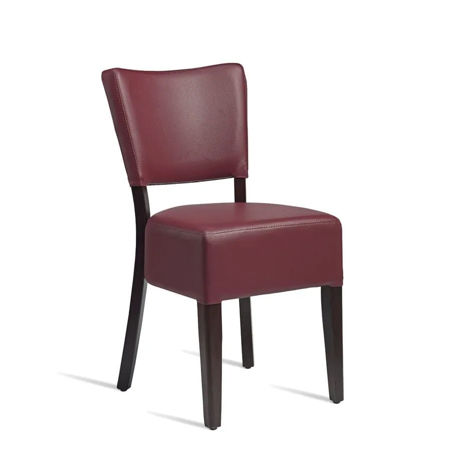 netfurniture Bugel Side Chair - Wenge - Red