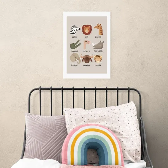 East End Prints Animal Safari In Stone Print by Kid of the Village 1