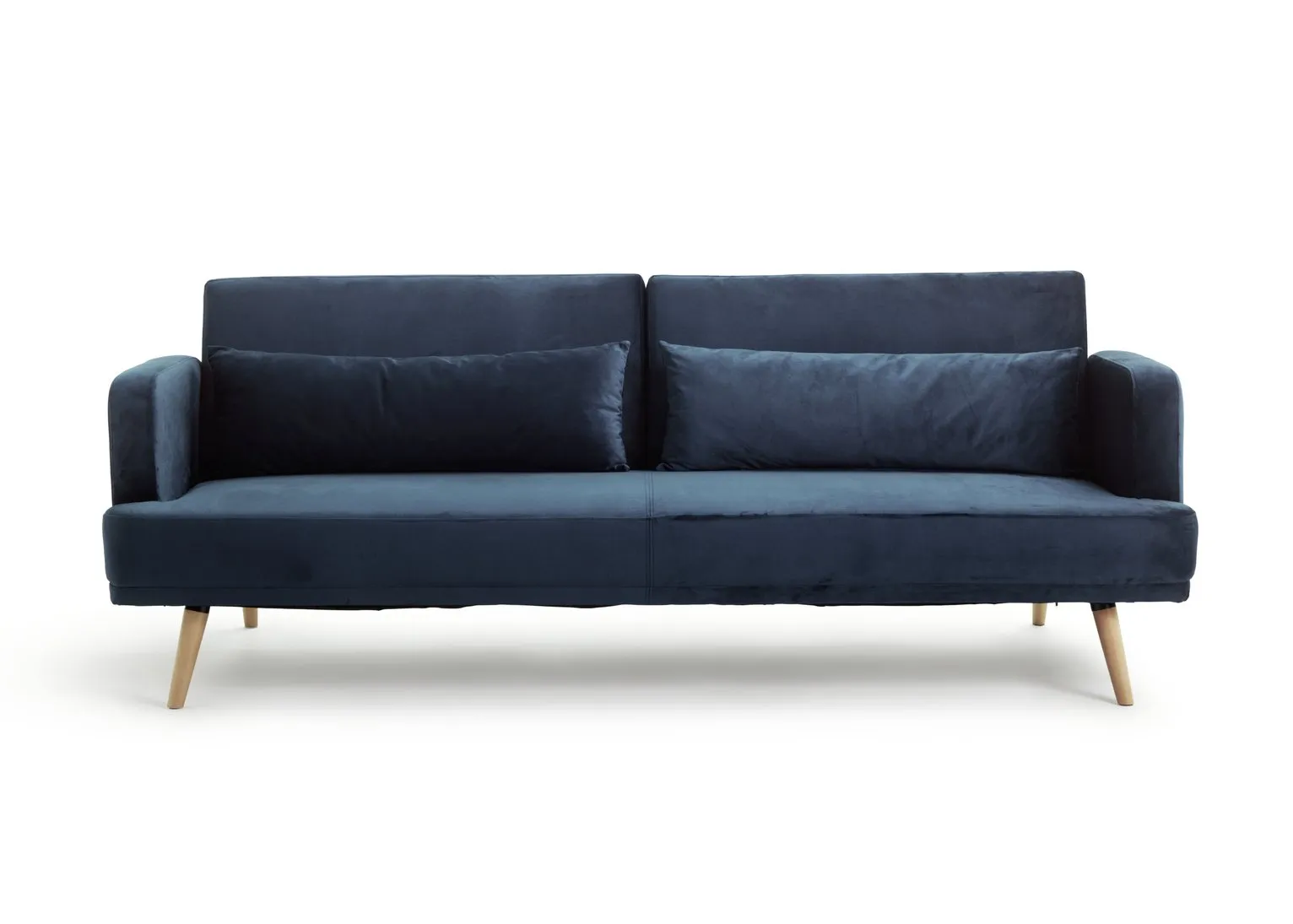 Habitat Andy 3 Seater Velvet Sofa Bed - Blue