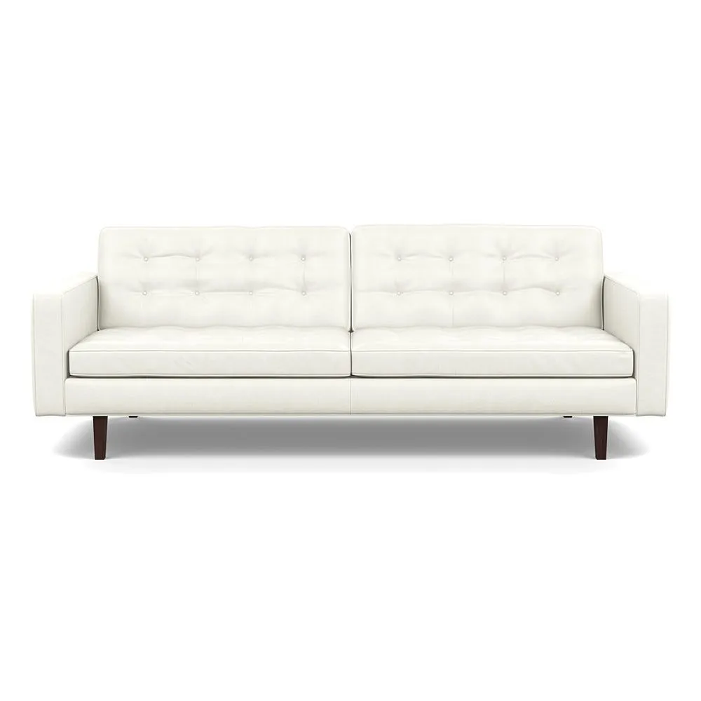 Heal's Hepburn 4 Seater Linea Leather 634 Black