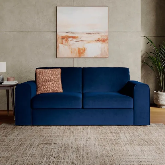 Abel Matte Velvet 3 Seater Sofa