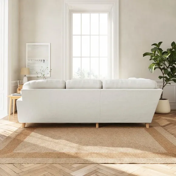 Martha Chenille Soft Texture Full Corner Sofa 4