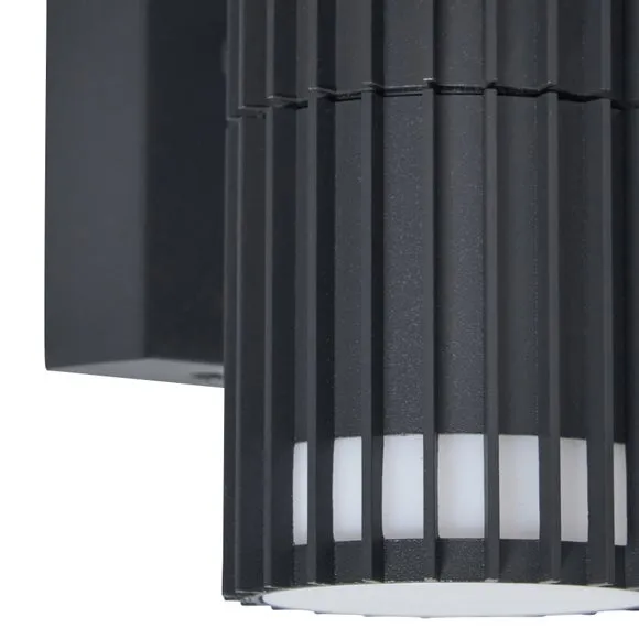 Muto Ribbed 2 Light Outdoor Wall Light 3