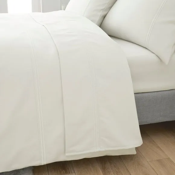 Dorma Egyptian Cotton Sateen 1200 Thread Count Flat Sheet 1