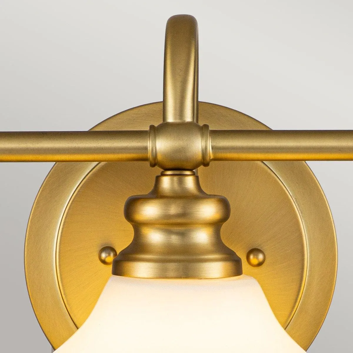 Netlighting Hinkley Ainsley Wall Lamp Brushed Brass IP44 in Yellow 5
