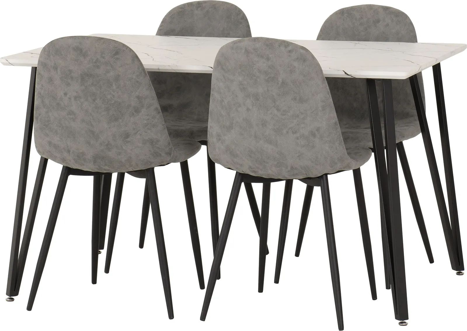 Seconique Marlow & Athens Dining Set in Grey 3