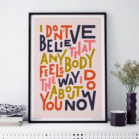 Sketchbook Design Wonderwall Feels The Way I Do Framed Print